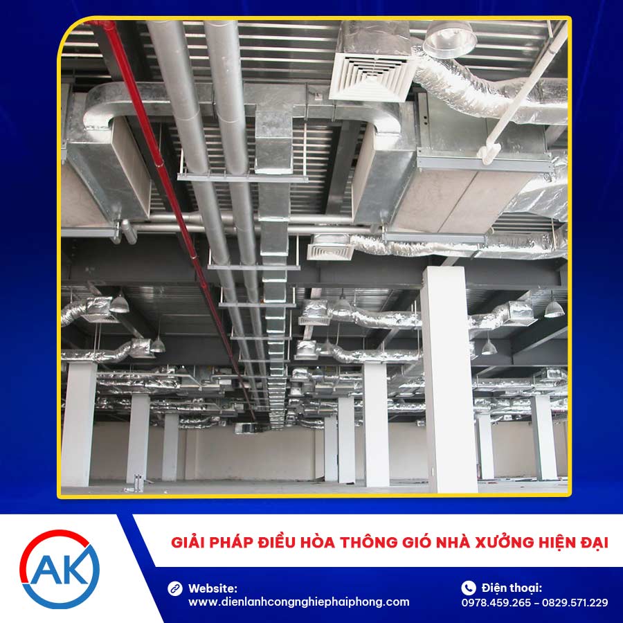 Giải pháp điều hòa thông gió nhà xưởng hiện đại